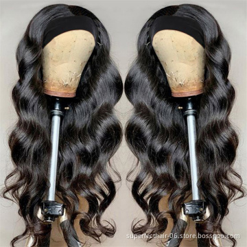 Head band wig human hair wig  for black women cheap headband wigs